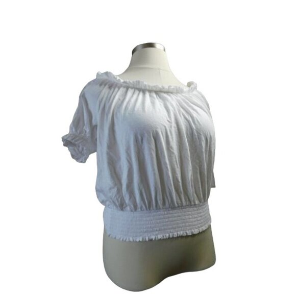 1.State Size XL White Knit Boho Peasant Style Top NWT - Picture 2 of 3